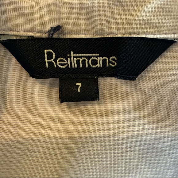 Reitmans Shirt Purple Fitted Button Down Short Sleeve with Collar Women's Sz 7 - Picture 10 of 11